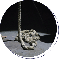 rope on the ground