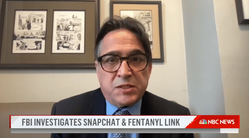 Matt Bergman speaking about the Snapchat fentanyl deaths on NBC News