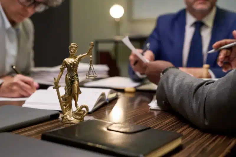 lawyers sitting at a table