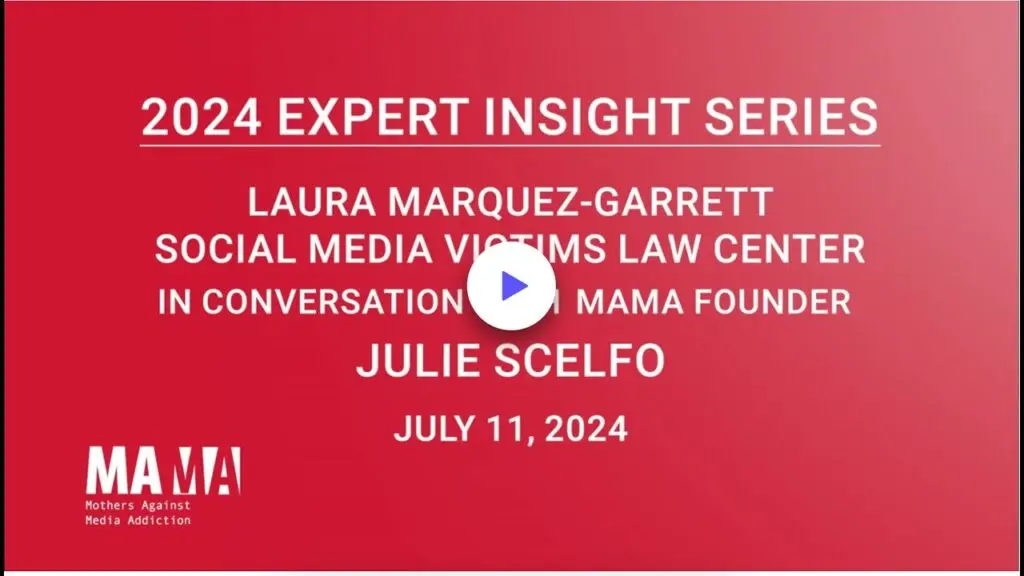 a thumbnail for a video of Laura Marquez-Garrett talking to the MAMA organization