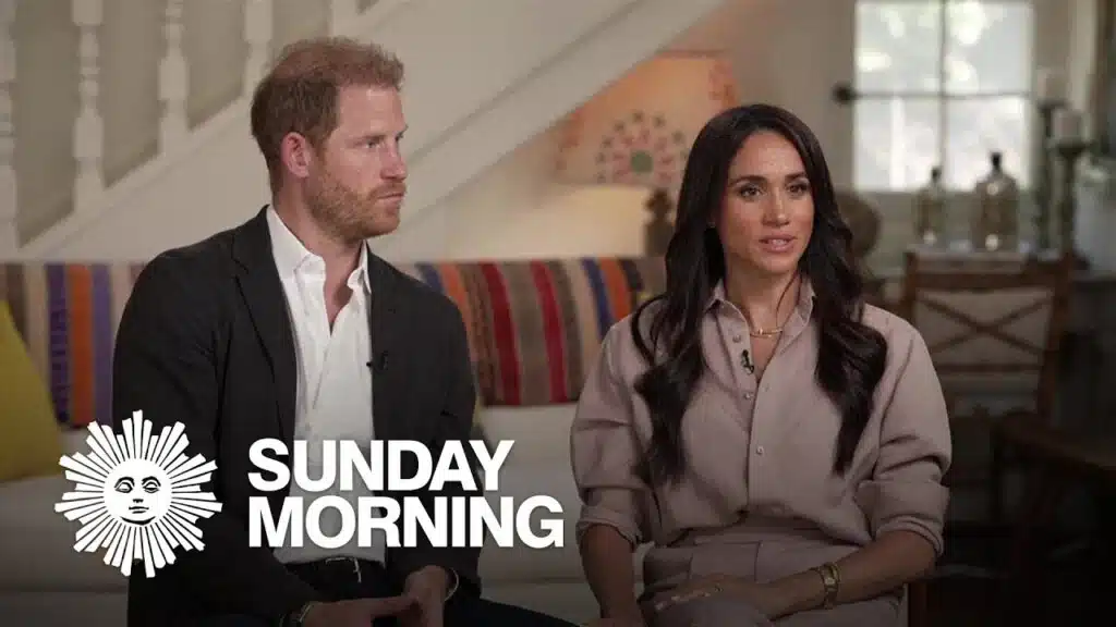 Harry and Meghan speaking on CBS Sunday Morning