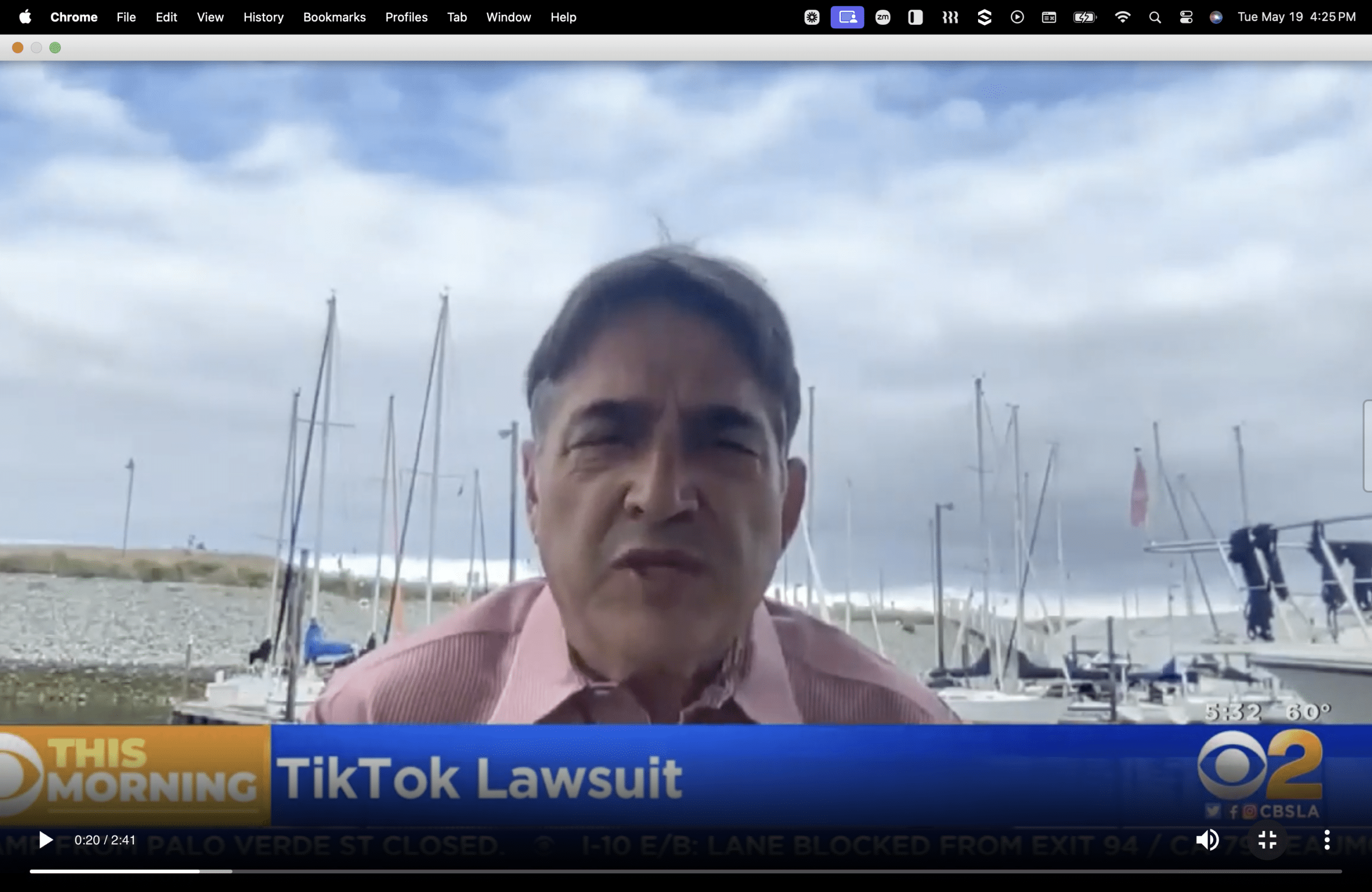 matthew p. bergman appearing on a news segment about TikTok Lawsuits