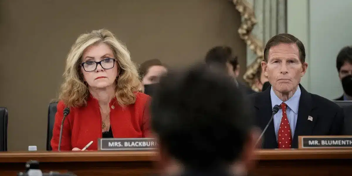 Senator Marsha Blackburn and Senator Richard Blumenthal