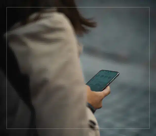 a teen using social media on their smartphone
