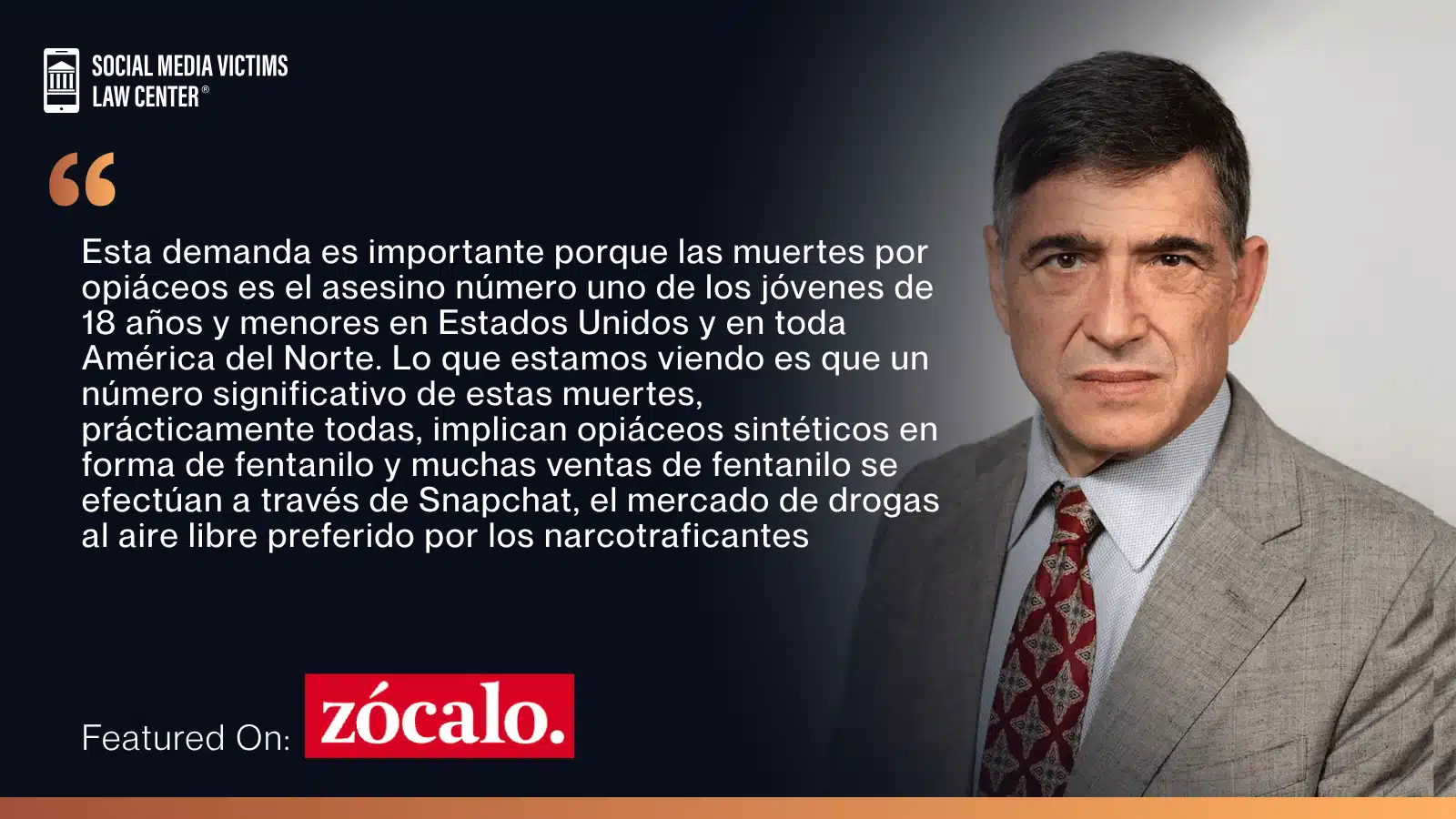 matthew p bergman featured on Zocalo news talking about Snapchat