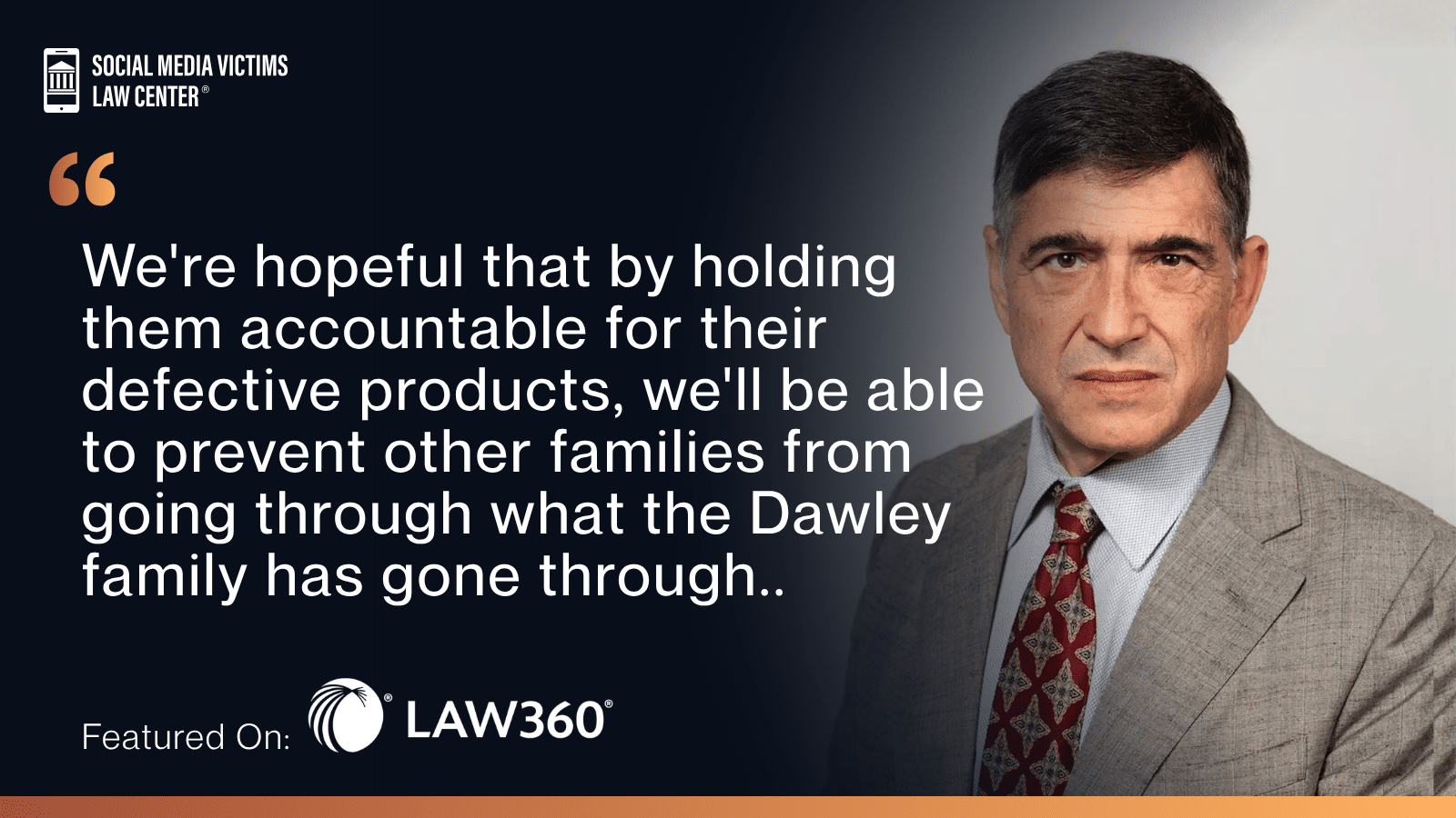 matthew p. bergman featured in LAW360