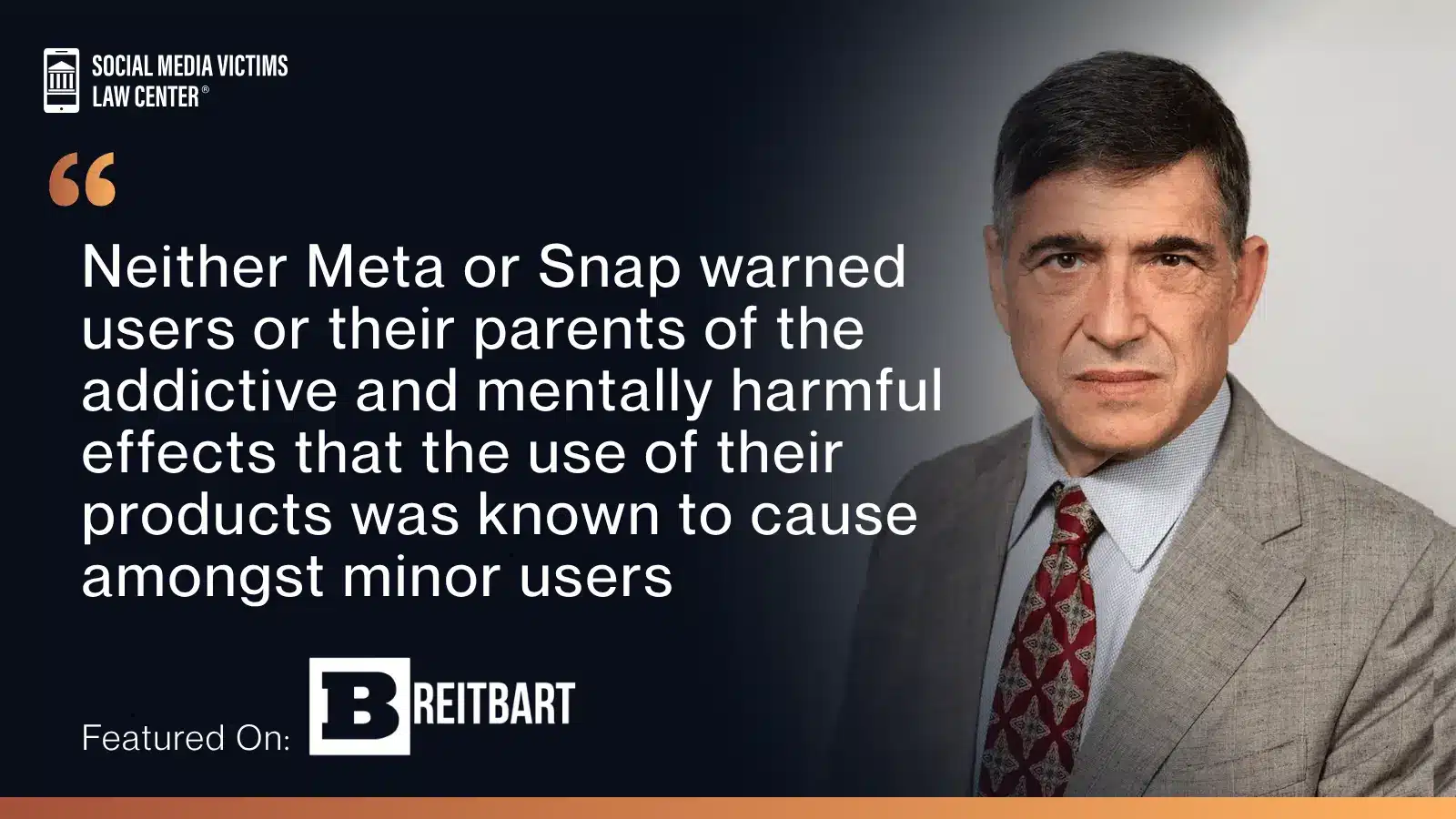 matthew p. bergman featured in breitbart