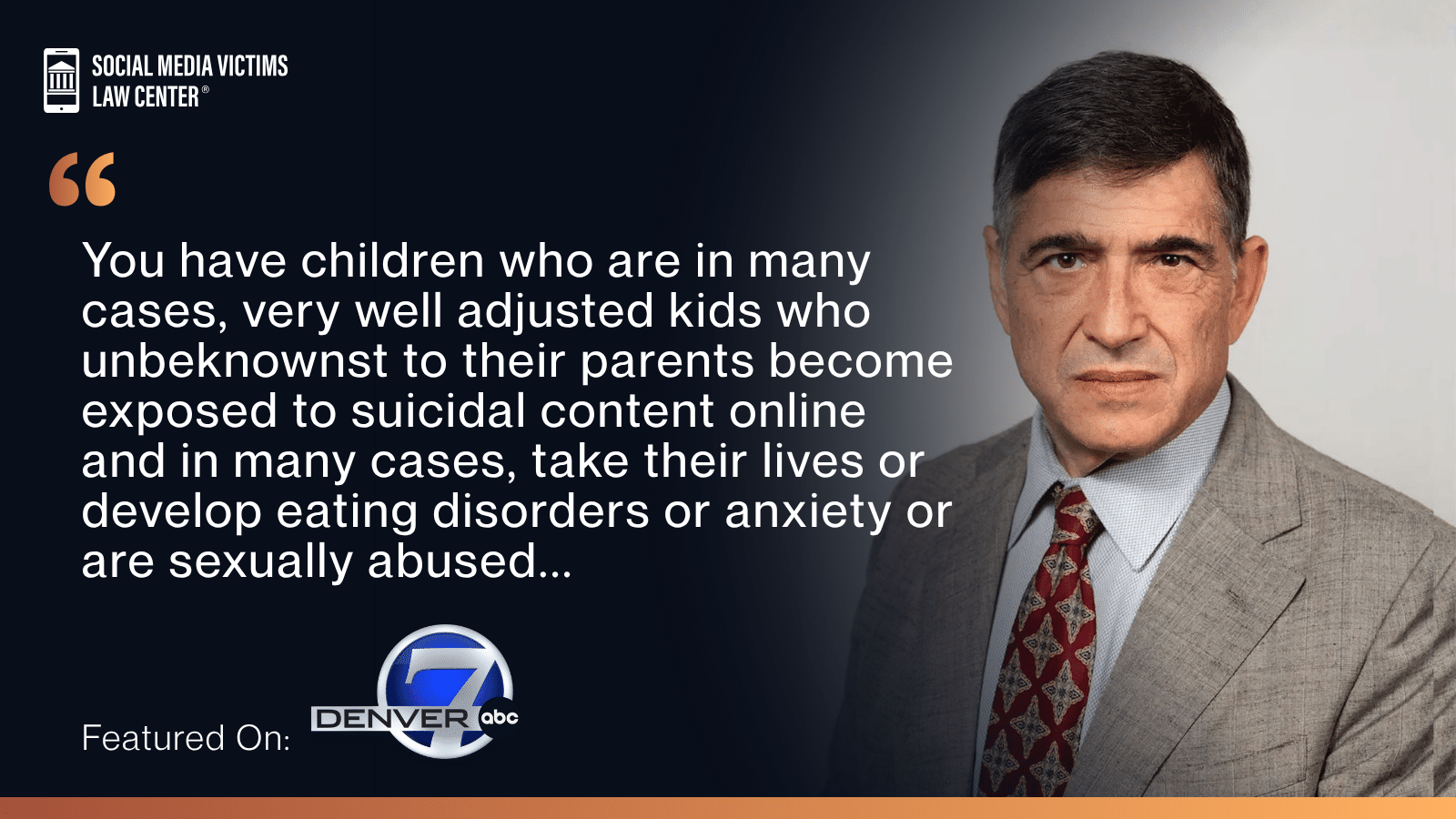 matthew p. bergman featured on Denver 7 News