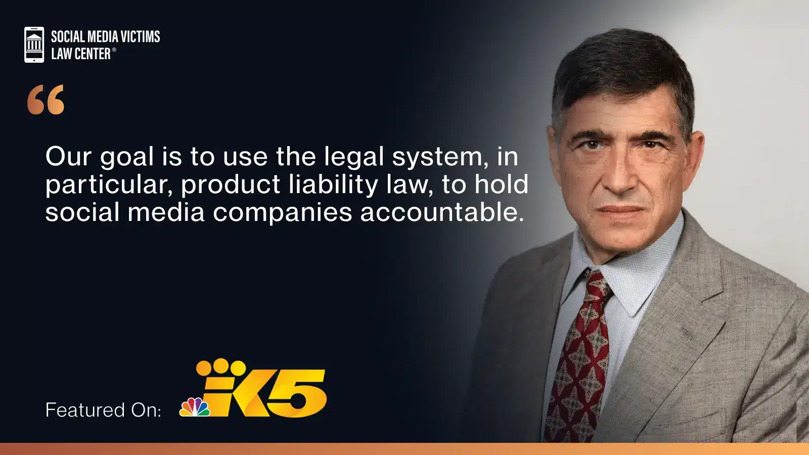matthew p. bergman featured on K5 news