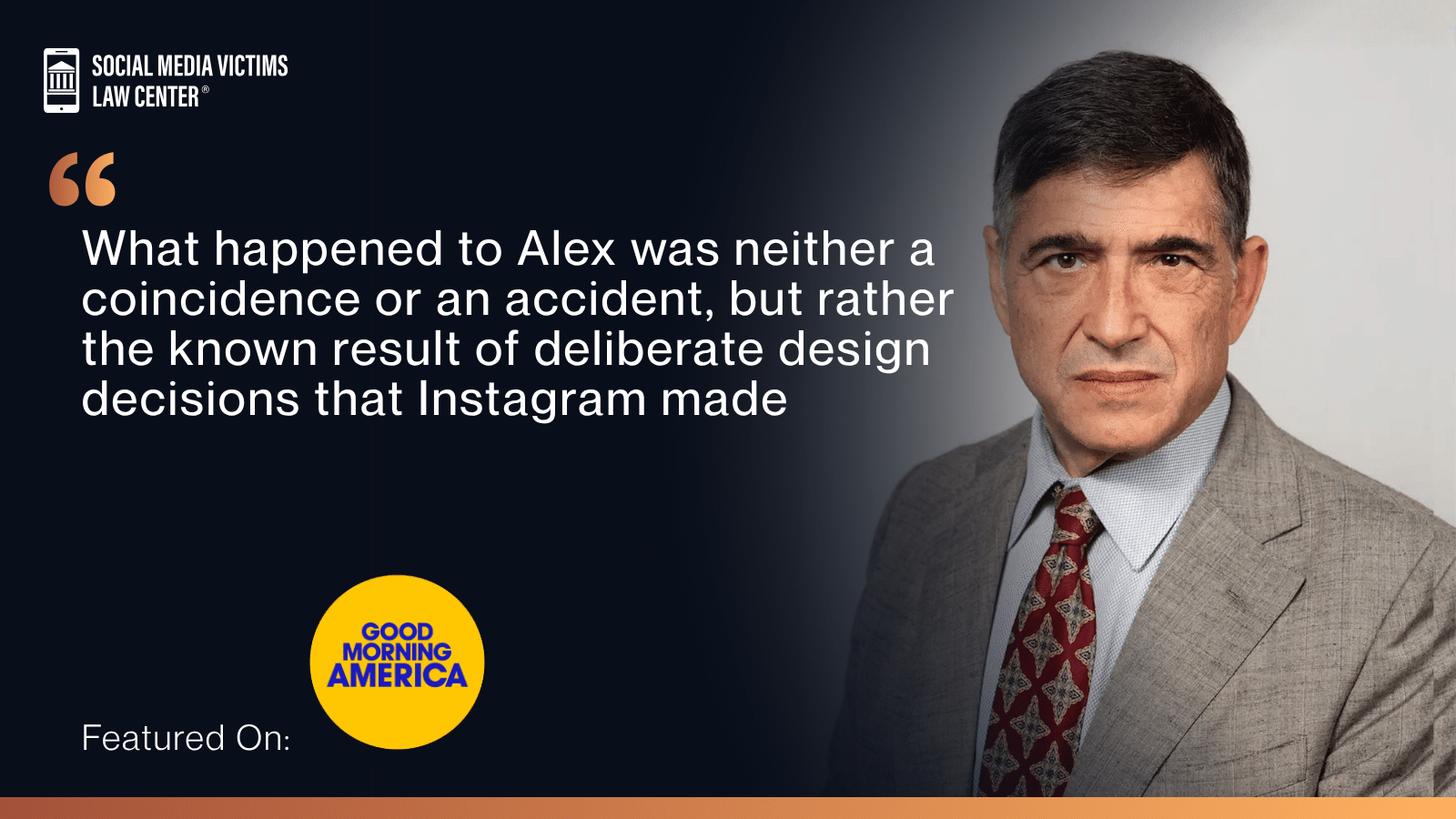 matthew p. bergman quote featured in Good Morning America article