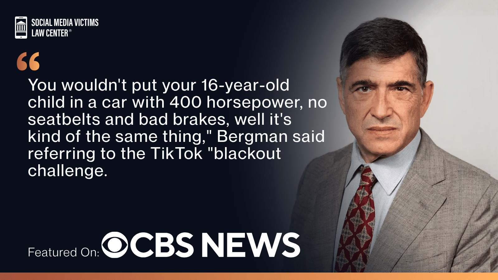 matthew p. bergman quoted on CBS News