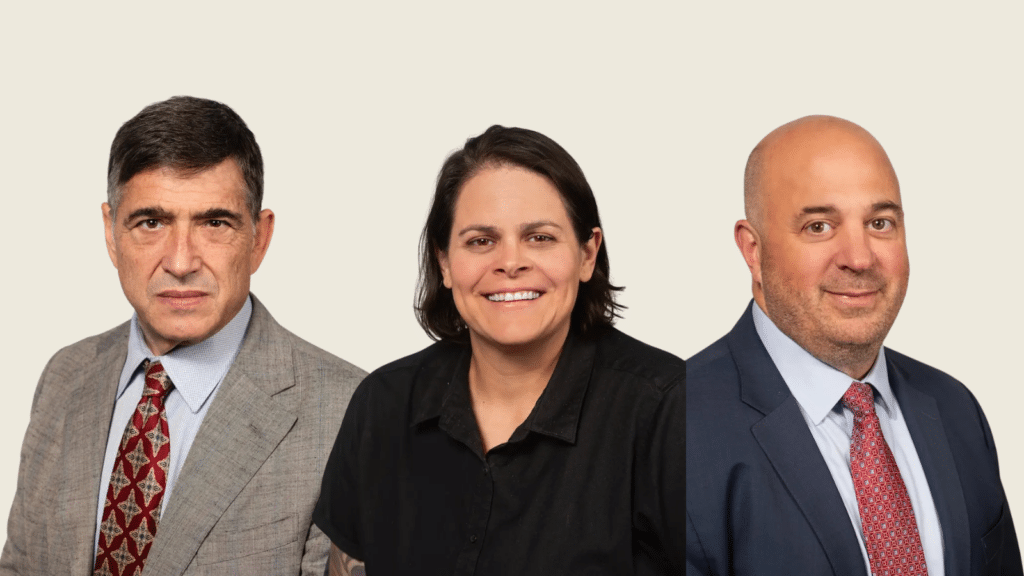 Attorney Matthew P. Bergman, Attorney Laura-Marquez Garrett, and Attorney Glenn S. Draper