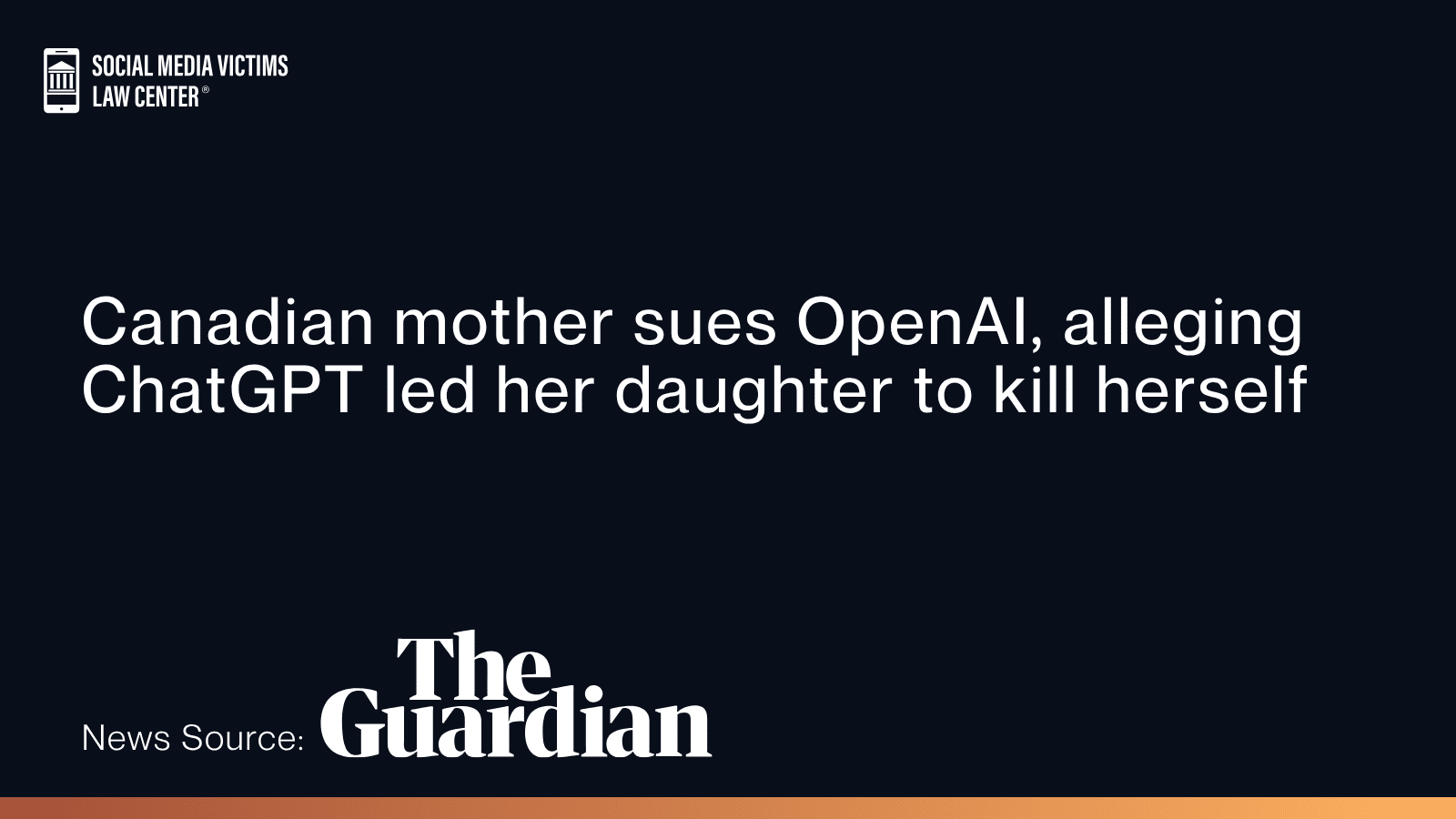 Canadian mother sues OpenAI, alleging ChatGPT led her daughter to kill herself