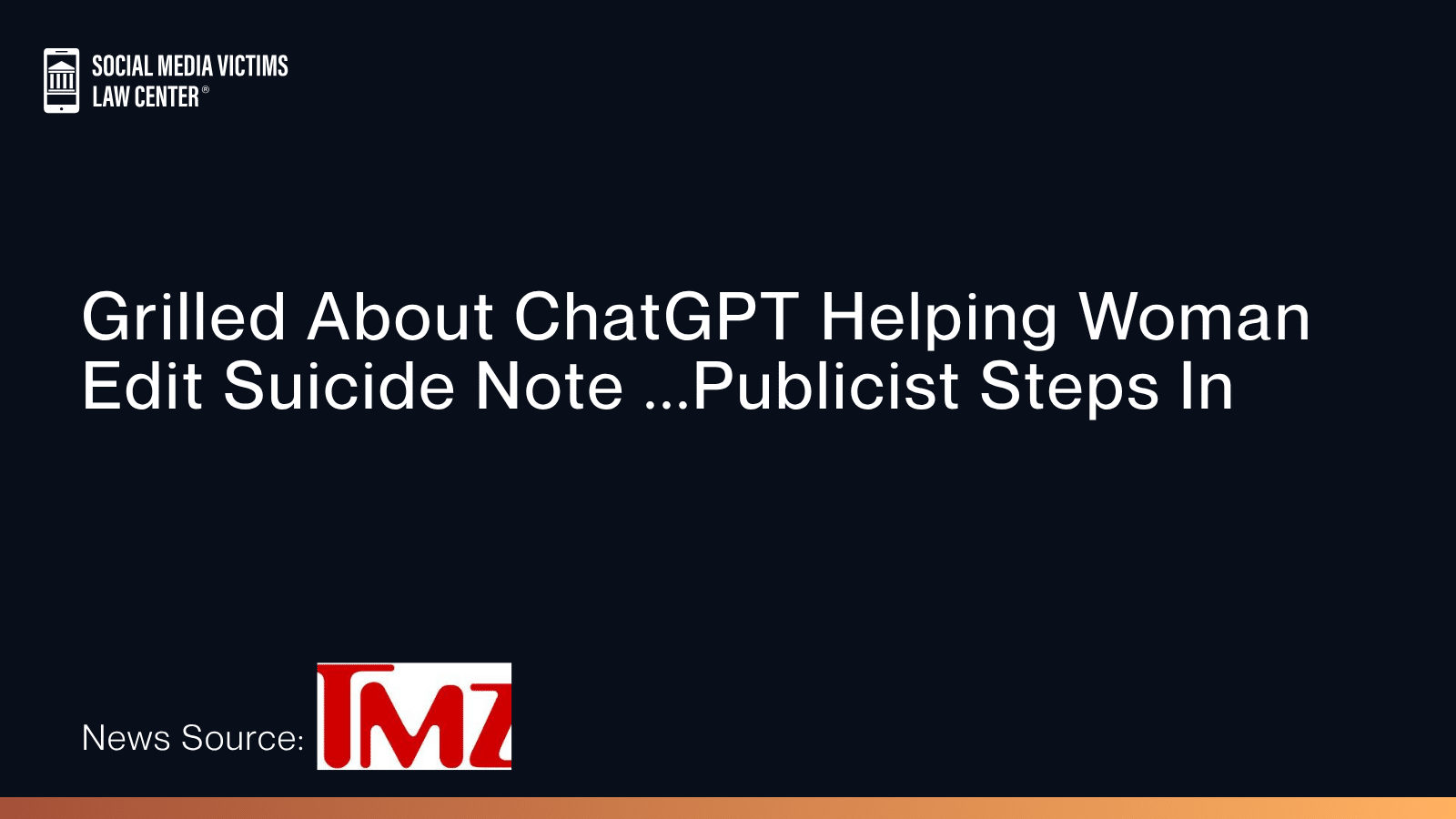 Grilled About ChatGPT Helping Woman Edit Suicide Note