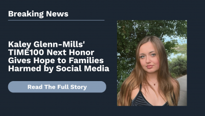 a photo of Kaley Glenn-Mills from her TIME100 recognition